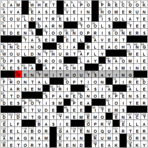 Sunday, January 15, 2017  Diary of a Crossword Fiend